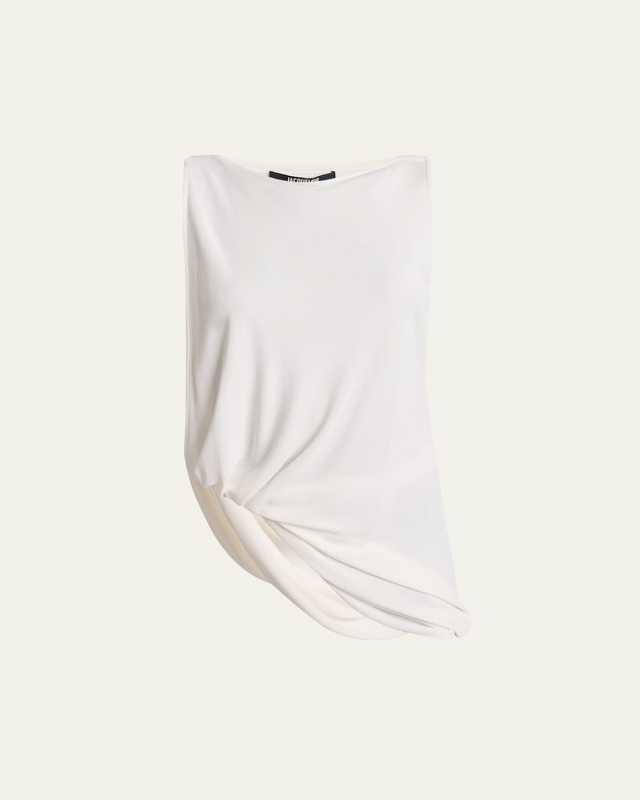 Peplo Cutout Asymmetric Tank Top